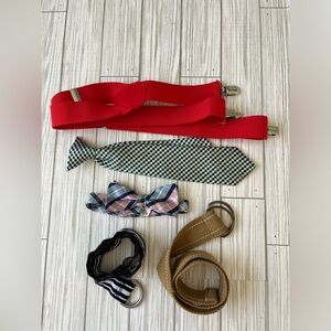 Little Boy Accessories Belts, Bow Tie, Tie and Suspenders